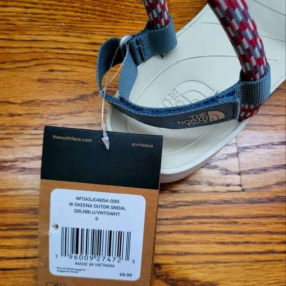 Sandale The North Face Skeena extérieur pour femmes Bleu goblin/Blanc vintage - Picture 3 of 4